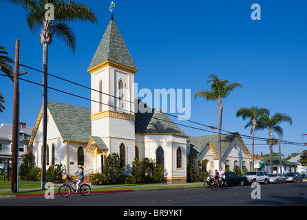 Graham Memorial Presbyterian Church auf Coronado Island, San Diego, Kalifornien, USA Stockfoto