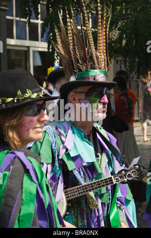 Mitglieder der Wicket Brut Border Morris bei St Albans Festival 2010 Stockfoto