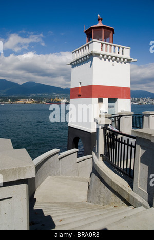 Brockton Point Lighthouse, Stanley Park, Vancouver Stockfoto