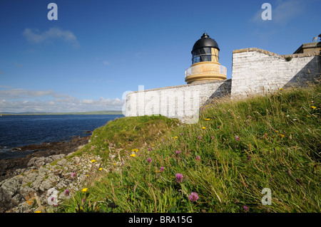 Niedrige Leuchtturm Hoy, Graemsay, Orkney Inseln, Schottland Stockfoto