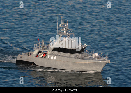 Patrouillenboot von Austal von Australien gebaut und mit den Streitkräften von Malta anfliegt Stockfoto