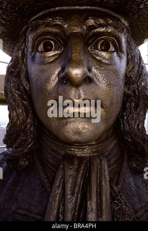 WILLIAM PENN STATUE AUF RATHAUS PHILADELPHIA PENNSYLVANIA Stockfoto