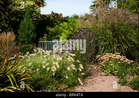 Der chemische Garten in den ummauerten Gärten von Cannington in Somerset, Großbritannien Stockfoto