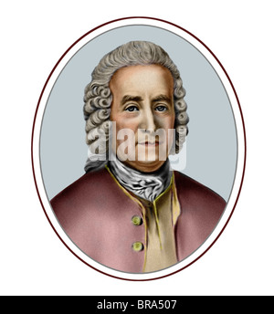 Emanuel Swedenborg 1688 1772 schwedischer Theologe Wissenschaftler moderne Illustration aus einer Gravur Stockfoto