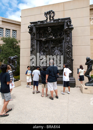 Rodin die Pforten der Hölle in der Iris & B. Gerald Cantor für bildende Kunst an der Stanford University Center Stockfoto