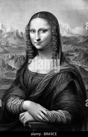 1500 S MONA LISA GEMÄLDE VON LEONARDO DA VINCI CA. 1503 Stockfoto