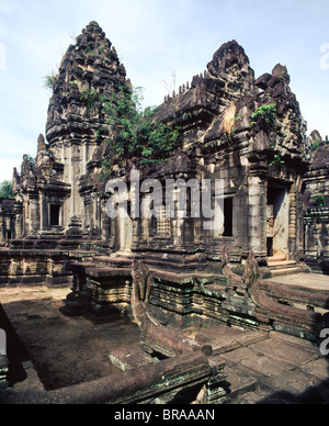 Banteay Samre, aus dem 12. Jahrhundert, Angkor, UNESCO-Weltkulturerbe, Kambodscha, Indochina, Südostasien, Asien Stockfoto