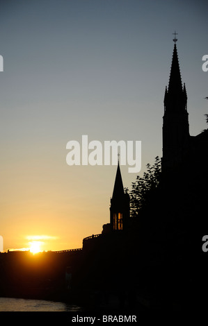 Lourdes Basilika, Lourdes Hautes Pyrenäen, Frankreich, Europa Stockfoto