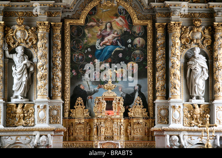 Altarbild in der Kirche Notre-Dame de Croas-Batz, Roscoff, Finistere, Bretagne, Frankreich, Europa Stockfoto