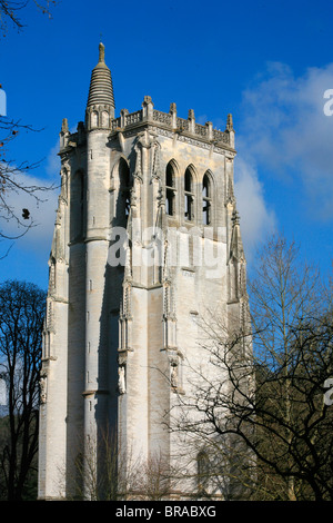 Notre Dame du Bec Benediktiner Abtei Le Bec-Hellouin, Eure, Normandie, Frankreich, Europa Stockfoto