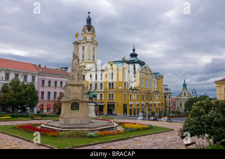 Dreifaltigkeitssäule in Pecs, Ungarn, Europa Stockfoto