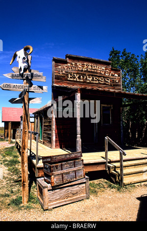 Malerische alte 1880er Jahre Geisterstadt in Murdo South Dakota verwendet in vielen Filmen Stockfoto