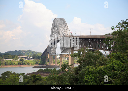 Brücke von der Nord-und Südamerika, Panamakanal, Balboa, Panama, Mittelamerika Stockfoto