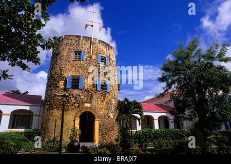 St Thomas U.S. Virgin Islands Hauptstadt von Charlotte Amalie in den Hügeln am berühmten Blaubärten Castle Resort Stockfoto