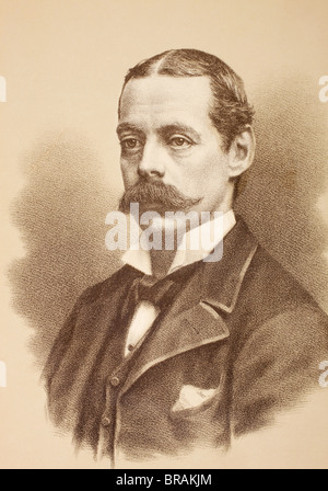 Lord Randolph Henry Spencer Churchill, 1849 bis 1895. Britischer Staatsmann. Vater von Sir Winston Churchill. Stockfoto