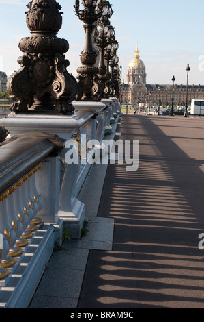 Pont Alexandre III, Brücke von Alexander die dritte, Paris, Frankreich Stockfoto