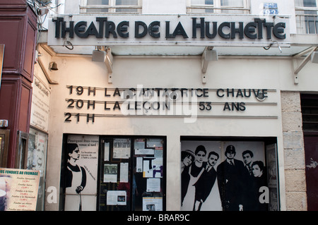 Theater De La Huchette, Quartier Latin, Paris, Frankreich Stockfoto