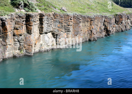 Miles Canyon auf dem Yukon River in der Nähe von Whitehorse, Yukon, Kanada Stockfoto