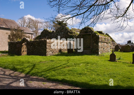 Stradbally, Kupfer Küste, Co Waterford, Irland; Mittelalterliche Kirchenruine Stockfoto