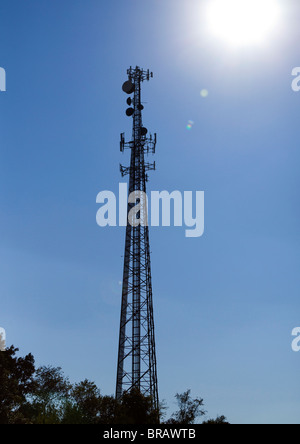 Mobilfunkmast Stockfoto