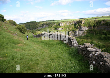 Chee Dale, Derbyshire Peak District National Park, England, UK Stockfoto