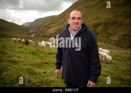 JAMES RAW die kambrische Gebirge Lamm Produzenten Co-Operative Group, Cwm Ystwyth, Ceredigion Mid Wales UK. Stockfoto