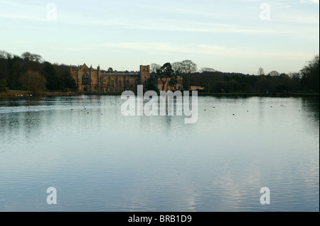 Ansicht von Newstead Abbey, Nottinghamshire. Stockfoto