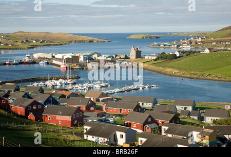 Scalloway Dorf, Shetland-Inseln, Schottland Stockfoto