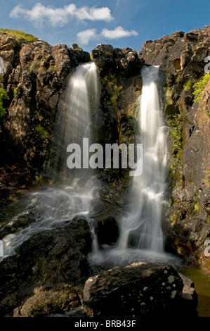 Wasserfall in der Nähe von Ulva auf der Isle of Mull Inneren Hebriden Argyll und Bute, Schottland. SCO 6688 Stockfoto