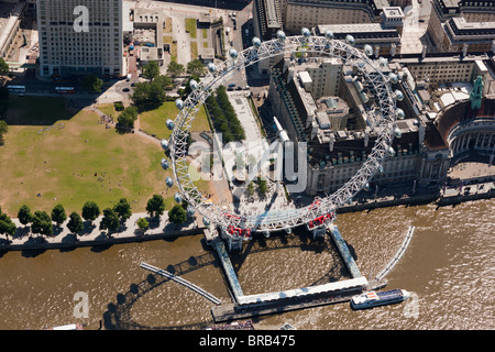 Luftbild der BA London Eye Stockfoto