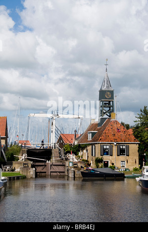 Hindeloopen Friesland alte Angeln Fisch Stadt IJsselmeer Fryslan Niederlande Stockfoto