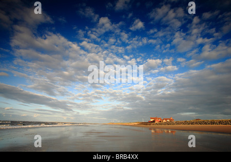 Brancaster Strand an der Küste von North Norfolk. Stockfoto