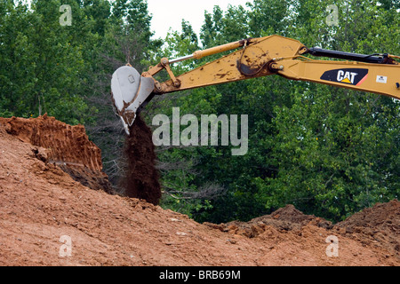 CAT 330d Bagger Trackhoe Stockfoto