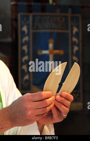 Kniebank kniet Christian Catholic beten Gebet Gemeinschaft Stockfoto