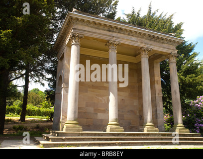 Die korinthischen Tempels Wentworth Castle and Gardens, Stainborough in der Nähe von Barnsley in South Yorkshire Stockfoto