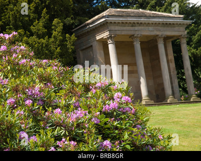 Die korinthischen Tempels Wentworth Castle and Gardens, Stainborough in der Nähe von Barnsley in South Yorkshire Stockfoto