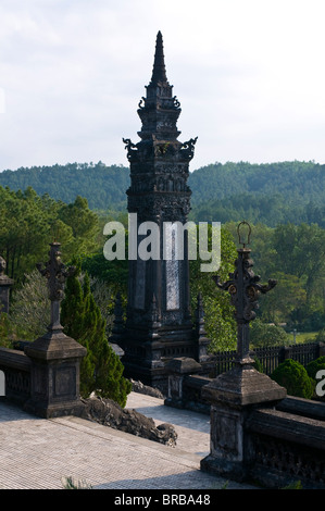 Pagode im Grab von Khai Dinh Hue, Vietnam, Indochina, Südostasien, Asien Stockfoto