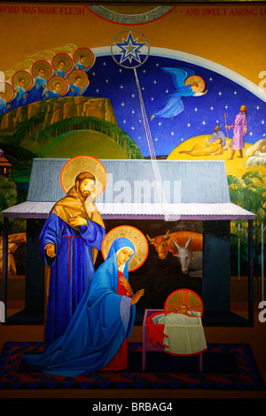 Geburt Christi, Christus Kirche St. Laurence, Sydney, New South Wales, Australien Stockfoto