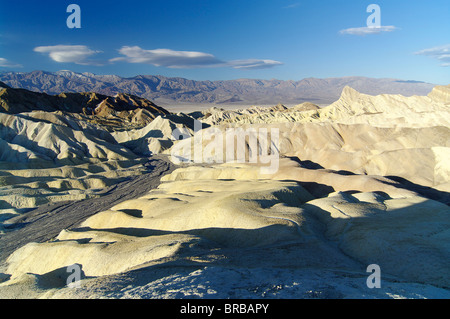 Anzeigen von Zabriskie Point im Death Valley National Park, Kalifornien, USA Stockfoto