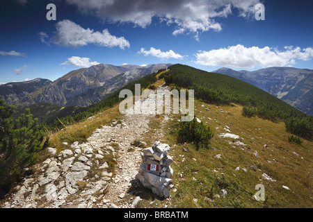 Blick über die Abruzzen von der Blockhaus in der Nähe von Chieti, Italien. Stockfoto