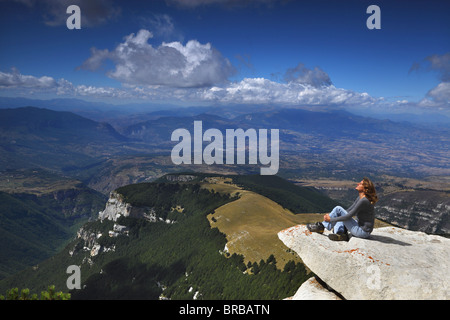 Blick über die Abruzzen von der Blockhaus in der Nähe von Chieti, Italien. Stockfoto