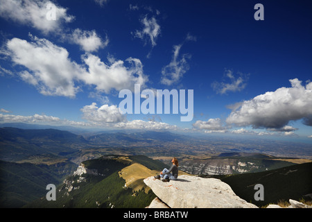 Blick über die Abruzzen von der Blockhaus in der Nähe von Chieti, Italien. Stockfoto