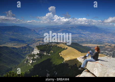 Blick über die Abruzzen von der Blockhaus in der Nähe von Chieti, Italien. Stockfoto