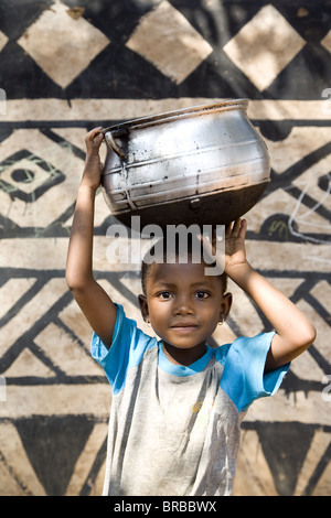 Tiebele Dorf im südlichen Burkina Faso, Burkina Faso, Westafrika Stockfoto