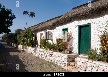 Gebäude im malerischen alten Stadt von Ciudad Velha (Cidade Velha), Santiago, Kapverden Stockfoto