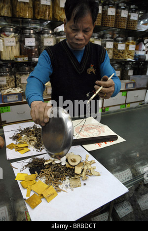 Chinesische Apotheke, Macao, China Stockfoto
