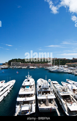 Luxus-Yachten im Hafen von der Monte-Carlo, Monaco Stockfoto