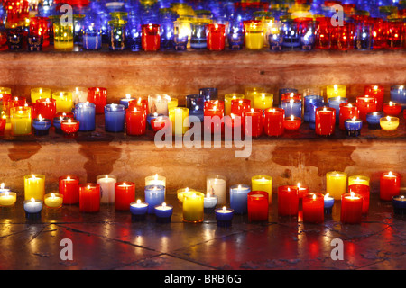 Lichterfest und fest der Unbefleckten Empfängnis, St. Johns Cathedral, Lyon, Rhone, Frankreich Stockfoto