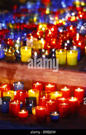 Lichterfest und fest der Unbefleckten Empfängnis, St. Johns Cathedral, Lyon, Rhone, Frankreich Stockfoto