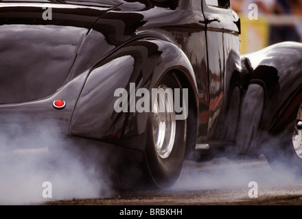 Lustiges Auto Spinnräder Kautschuk festzulegen Stockfoto